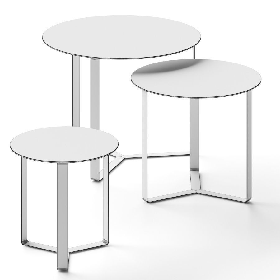 Elite To Be Tris Coffee Tables 3D model_1