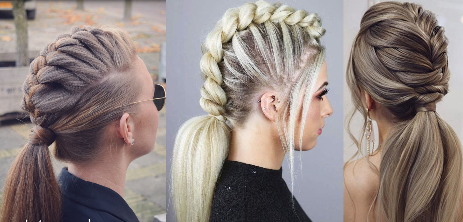 French Braid Ponytail Wedd Style V2 Groom For UE4 Low-poly 3D model_5