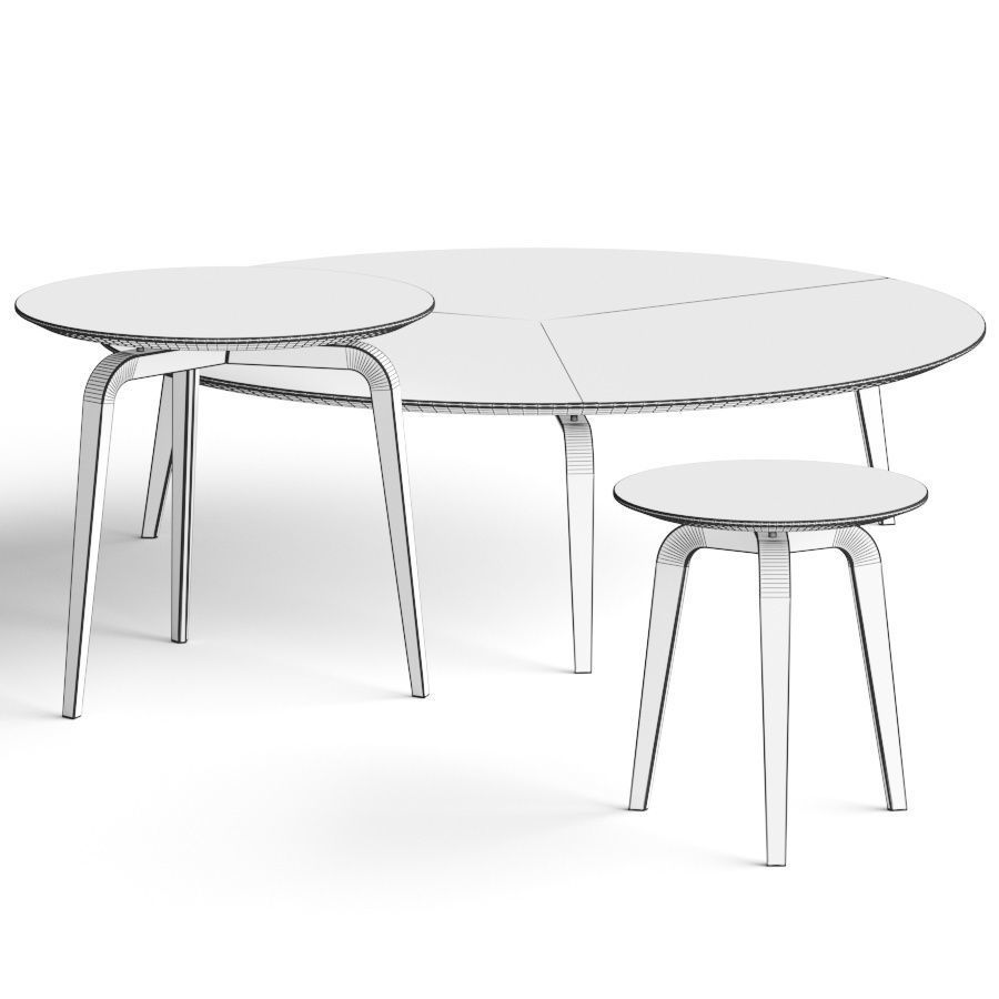 MisuraEmme Gramercy Coffee Tables 3D model_1