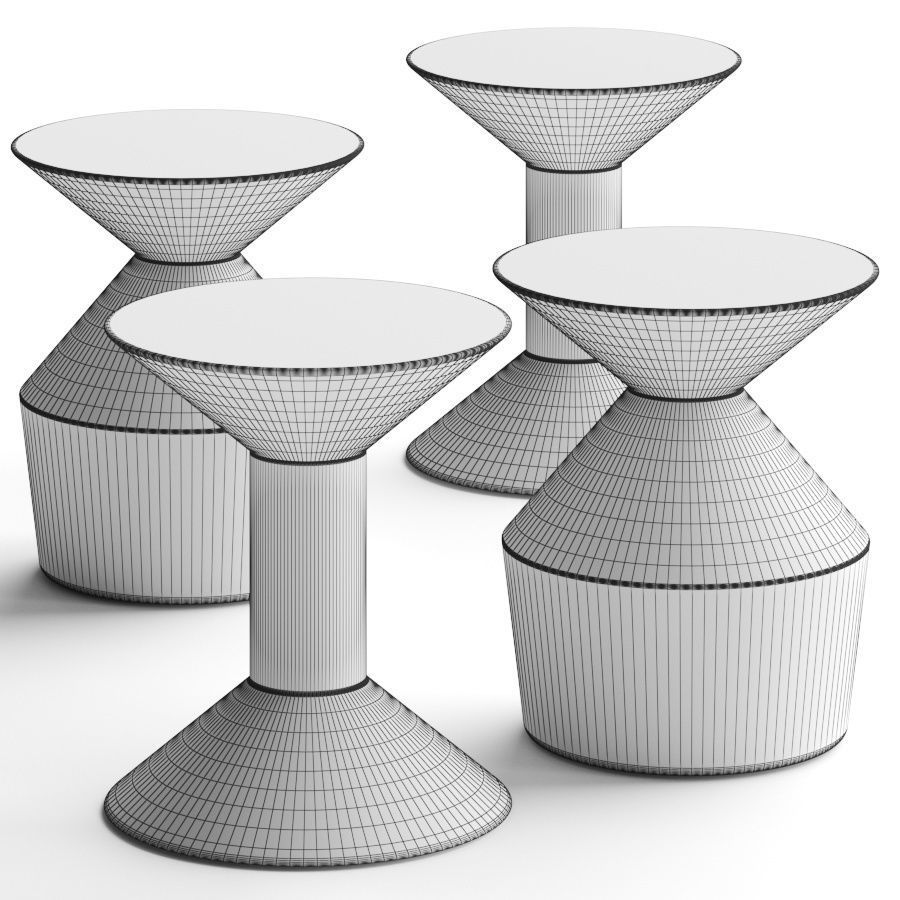 Viccarbe Shape Coffee Tables 3D model_1