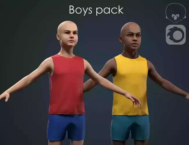 Boys pack 3D Model Collection