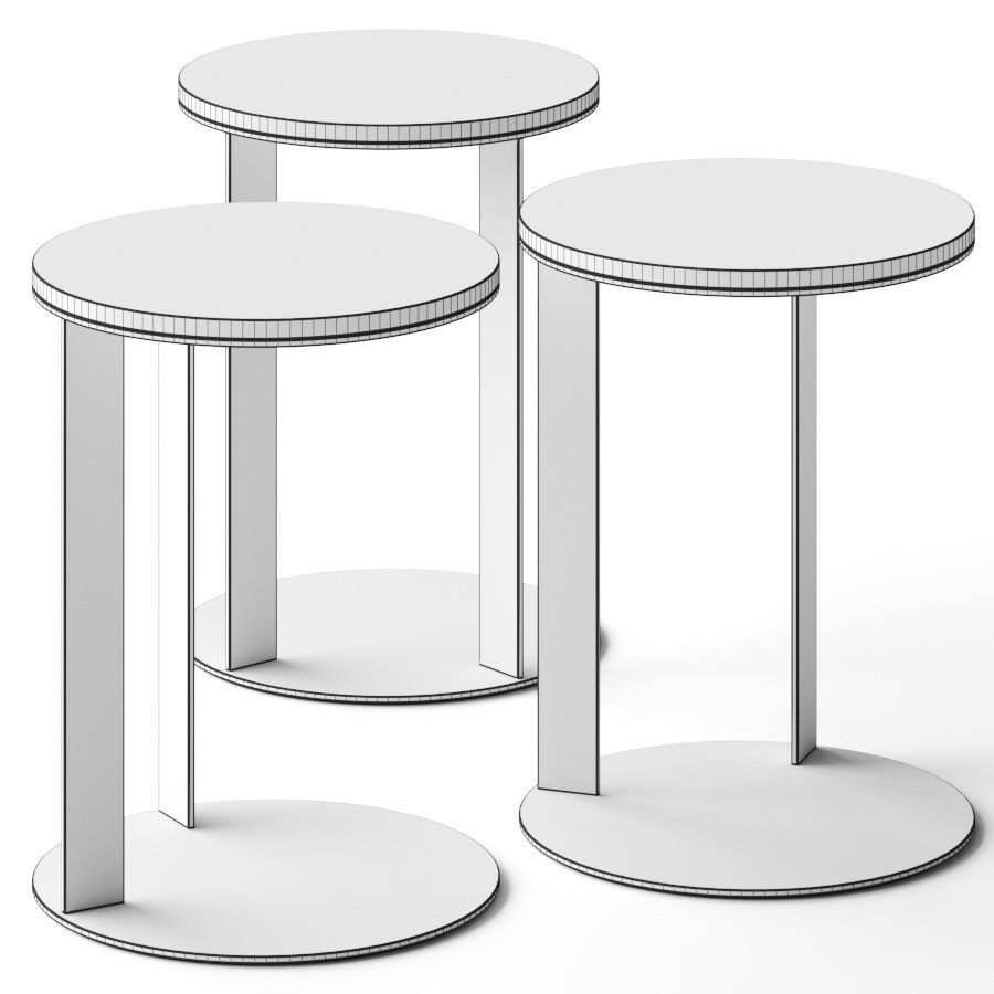 Vibieffe 9500 Side Table 3D model_1