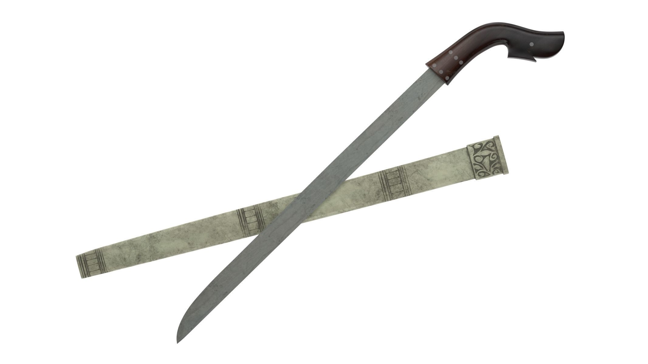 Luwuk Sword Low-poly 3D model_5