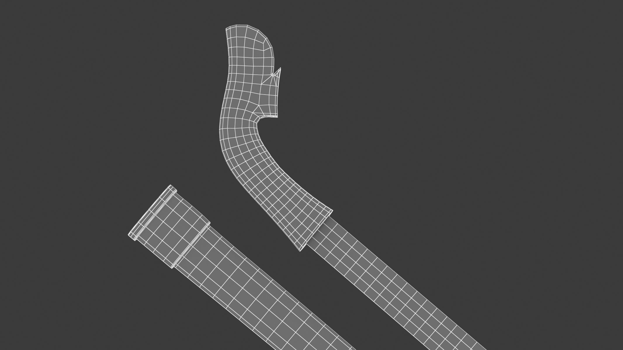 Luwuk Sword Low-poly 3D model_16