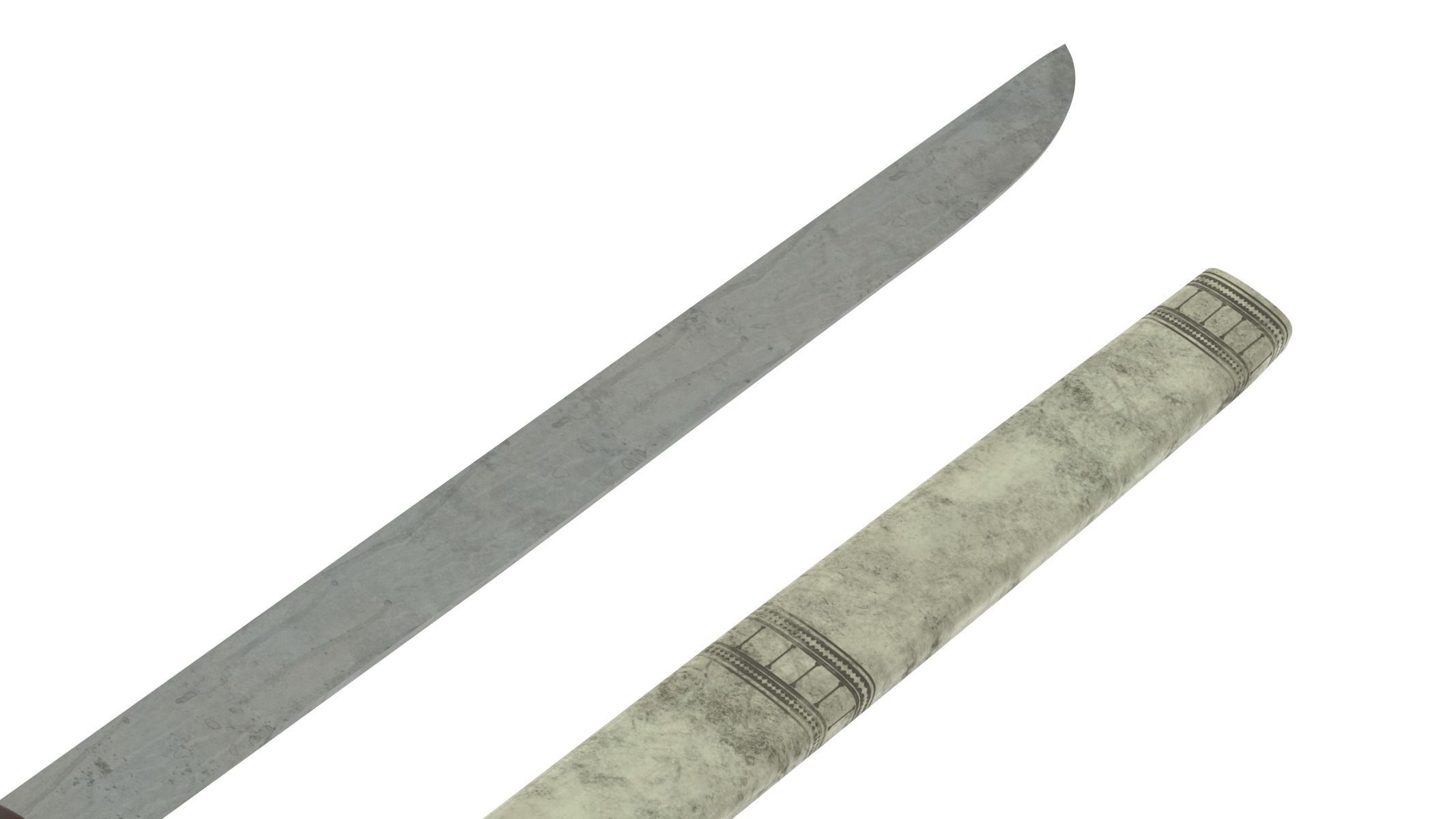 Luwuk Sword Low-poly 3D model_9