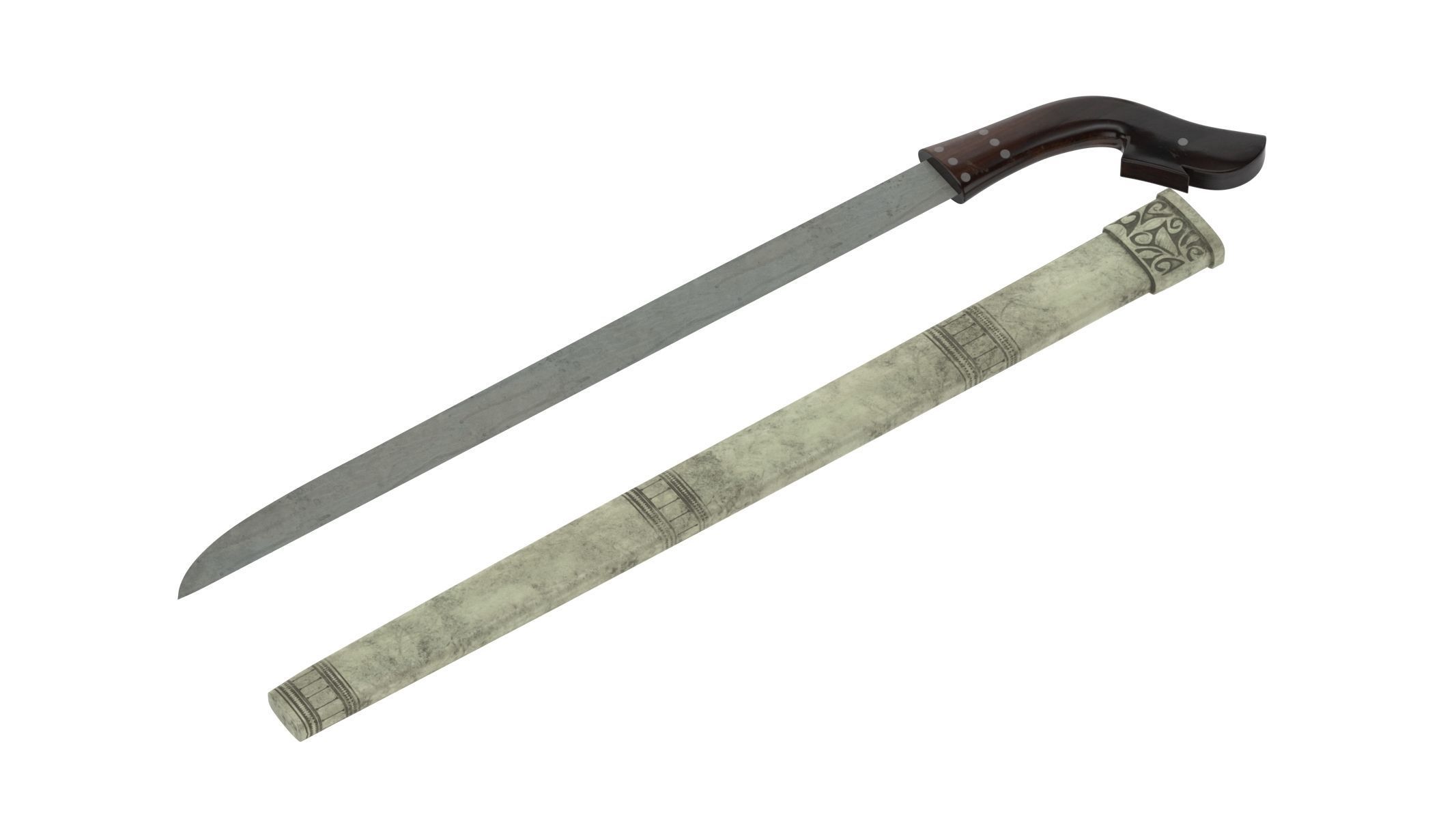 Luwuk Sword Low-poly 3D model_2