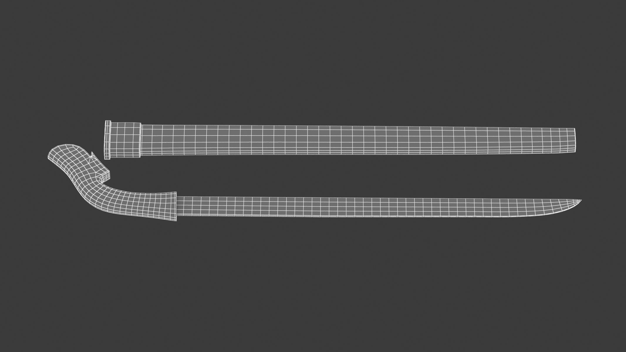Luwuk Sword Low-poly 3D model_10