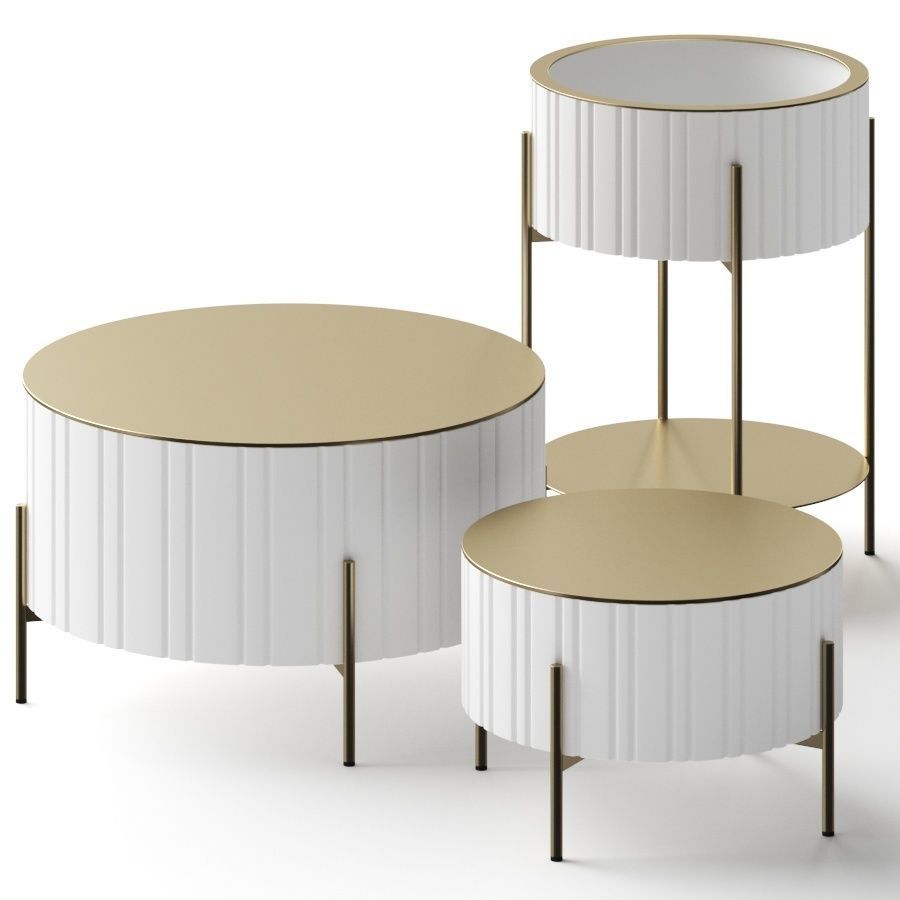 Muller Mobelfabrikation Twist Coffee Tables 3D model_1