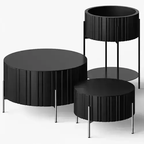 Muller Mobelfabrikation Twist Coffee Tables 3D model