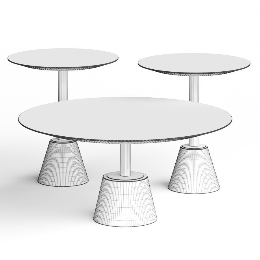 Como Furniture Shanghai Coffee Tables 3D model_1