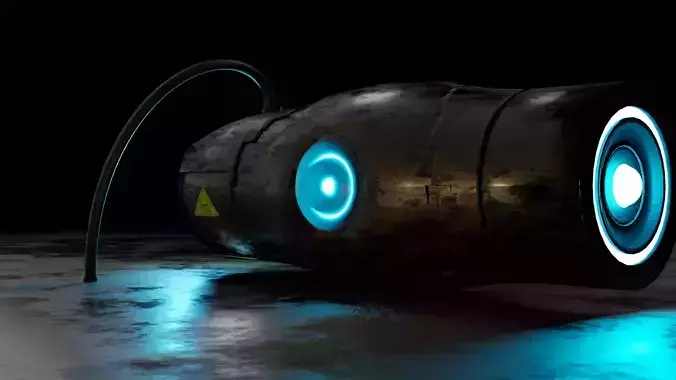 bombs futuristic device with lights