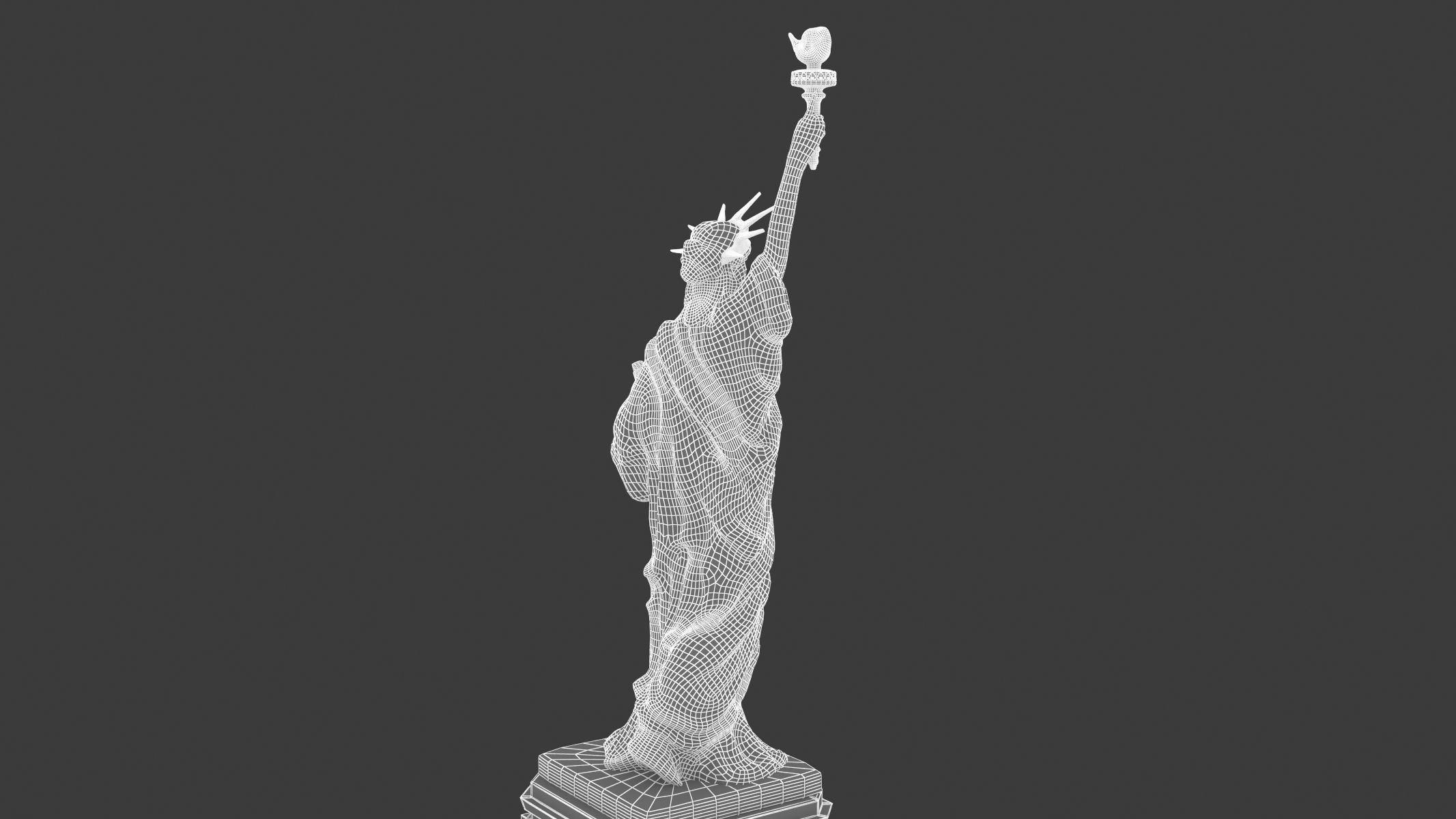 Statue of Liberty 2 Low-poly 3D model_18