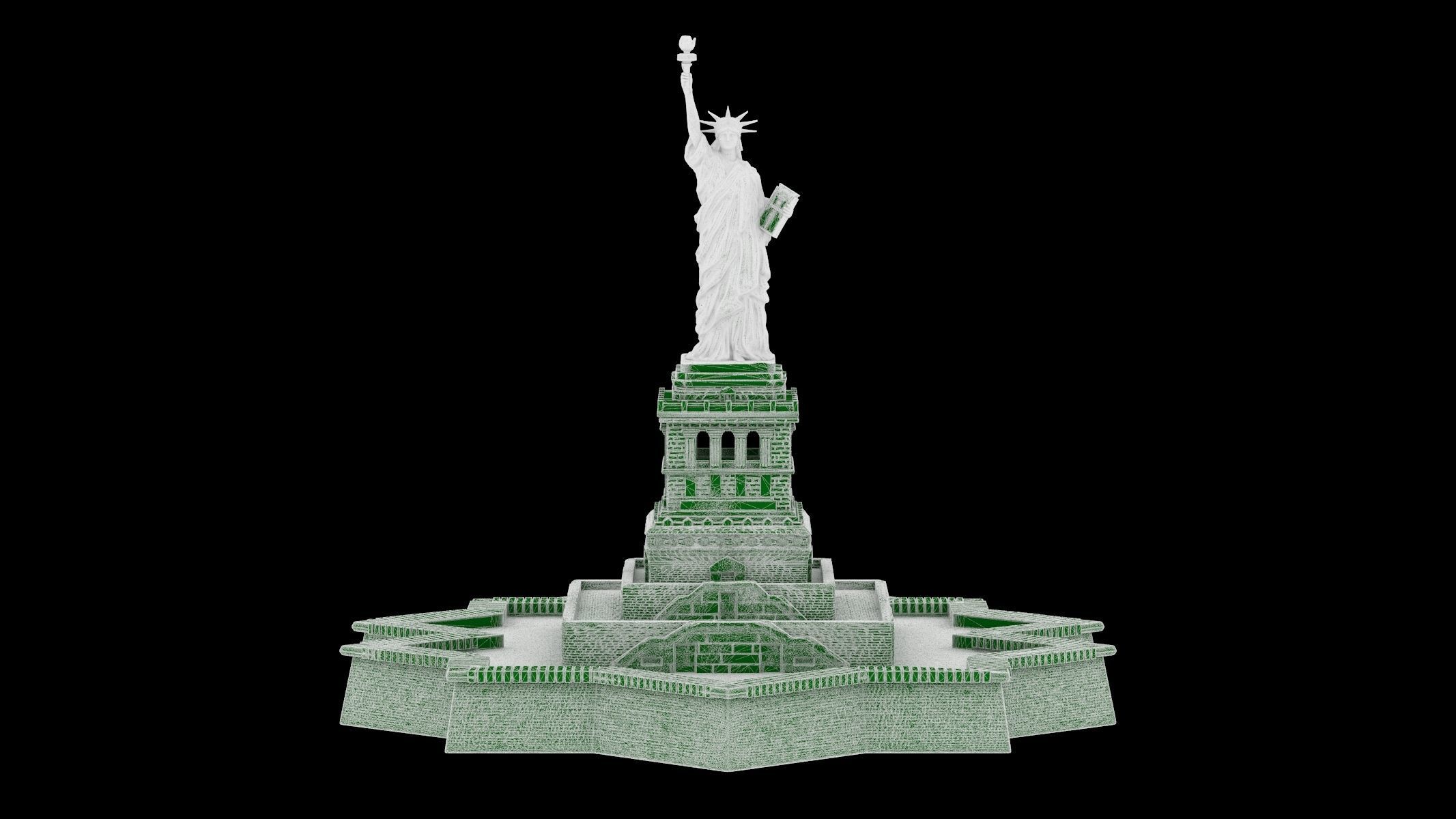 Statue of Liberty 2 3D Print 3D print model_10