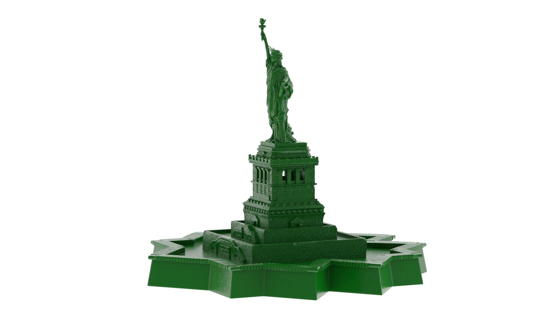 Statue of Liberty 2 3D Print 3D print model_4