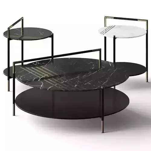 Frigerio Salotti Kevin Coffee Tables 3D model
