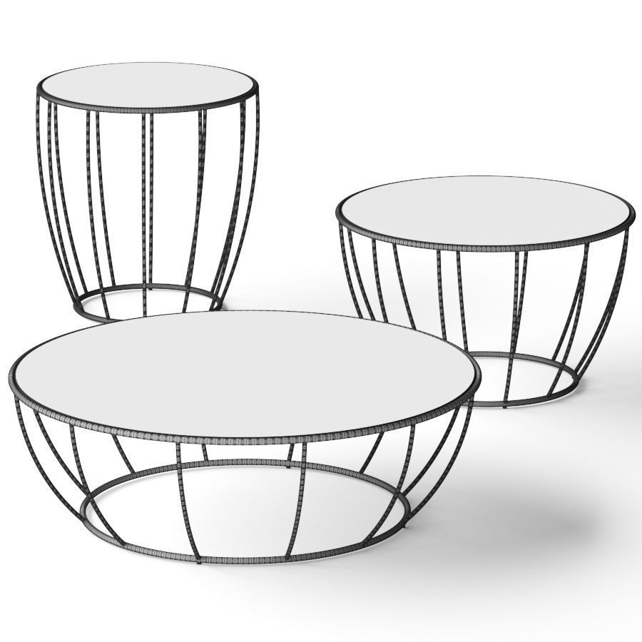 Tonin Casa Amburgo Coffee Tables 3D model_1