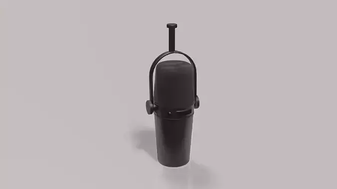 Mic Podcast 3D Model 