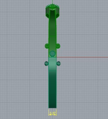 402 Bracelet with stones 3D print model_6