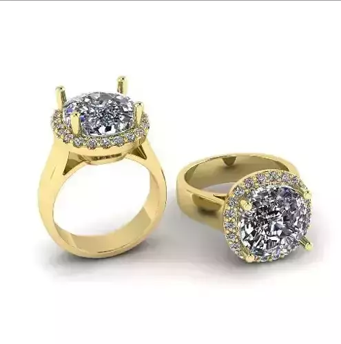 395 Ring with a large stone