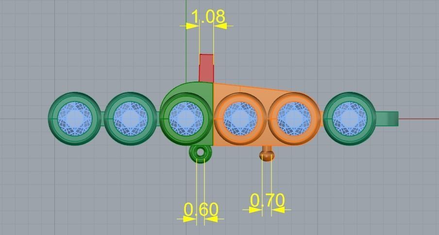 390 Tenis Bracelet 3D print model_6