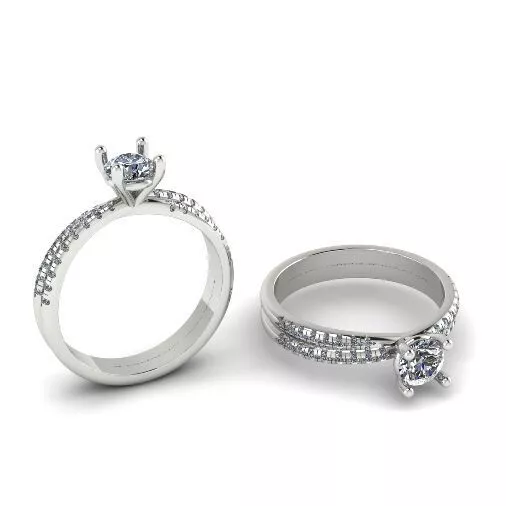 375 Beautiful ring 3D print model