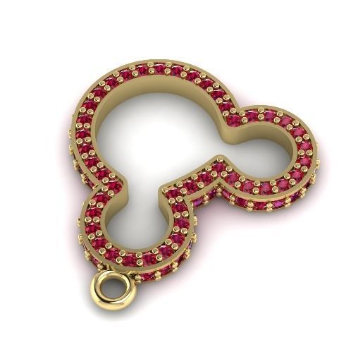 374 Pendant mickey mouse 3D print model_1