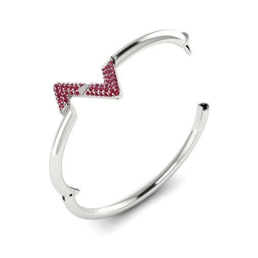 364 Bracelet with the letter Z 3D print model_3