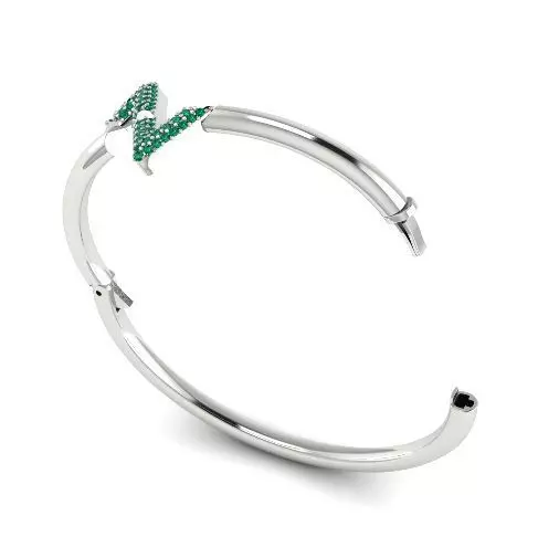 364 Bracelet with the letter Z 3D print model_0