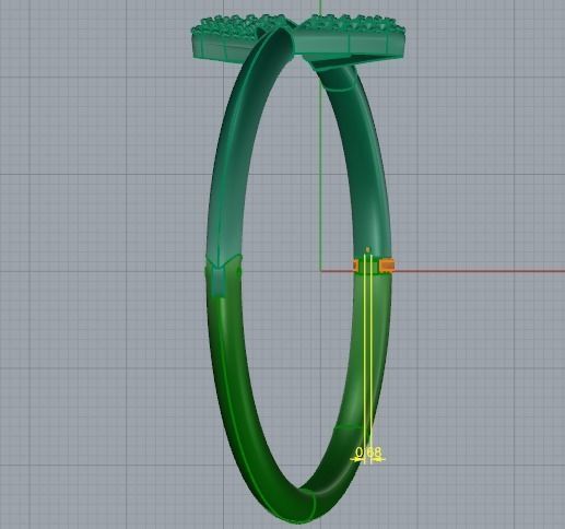 364 Bracelet with the letter Z 3D print model_12