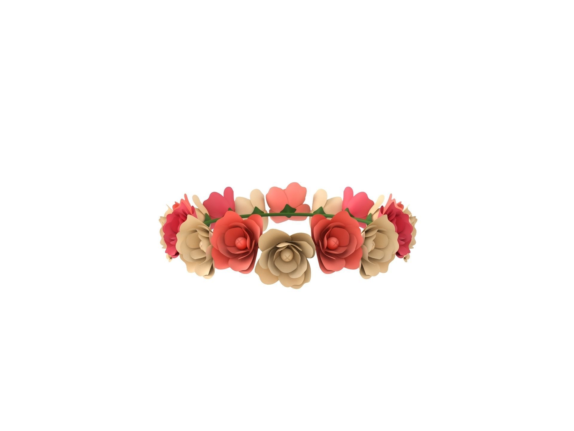 Flower Crown 3D model_5