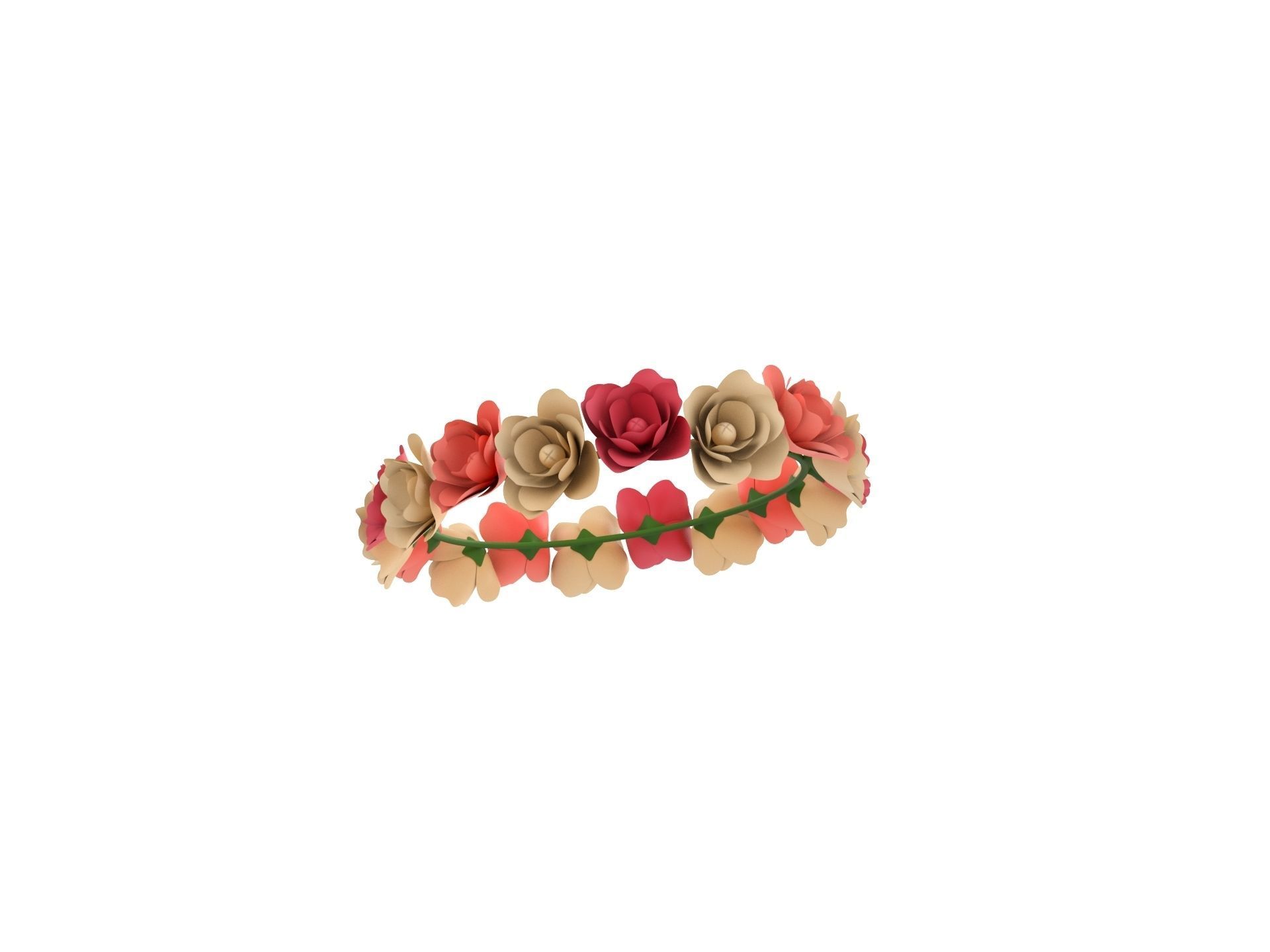 Flower Crown 3D model_2