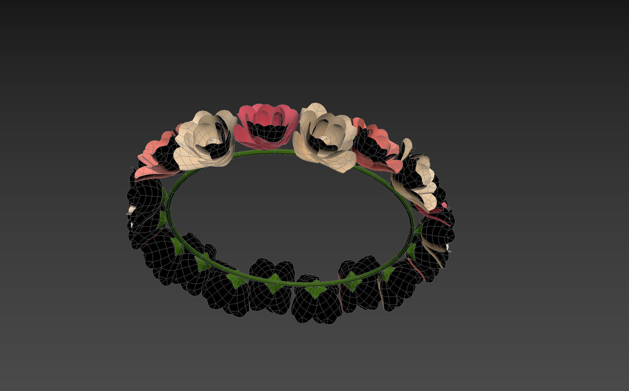 Flower Crown 3D model_19