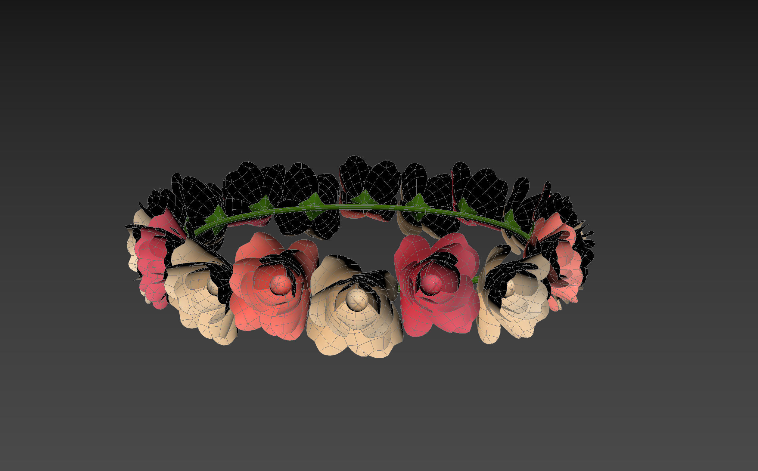 Flower Crown 3D model_16