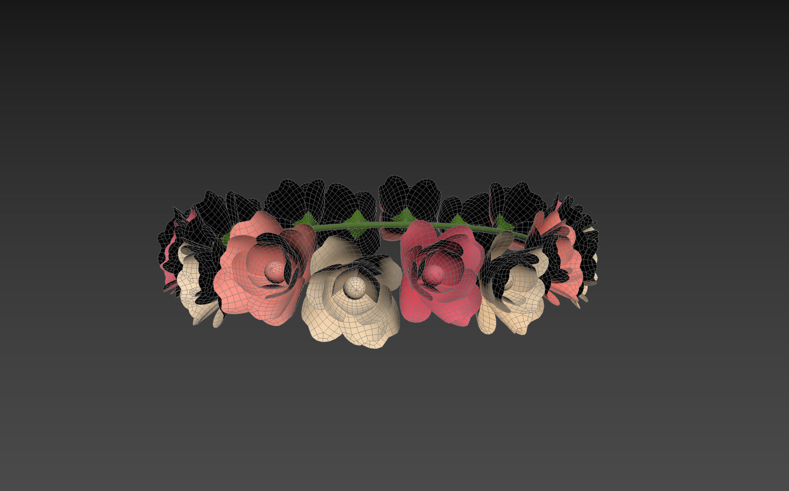 Flower Crown 3D model_12