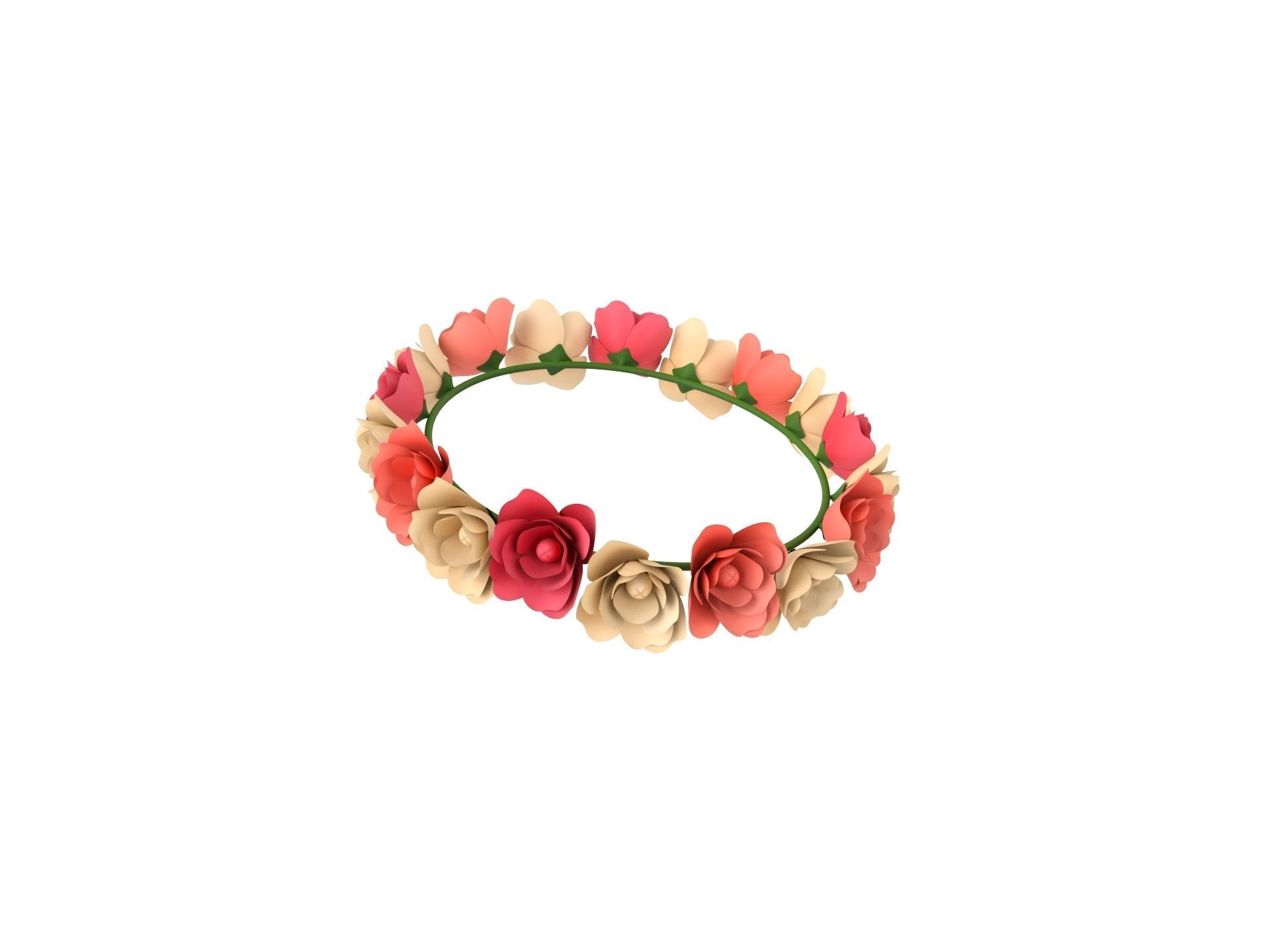 Flower Crown 3D model_6