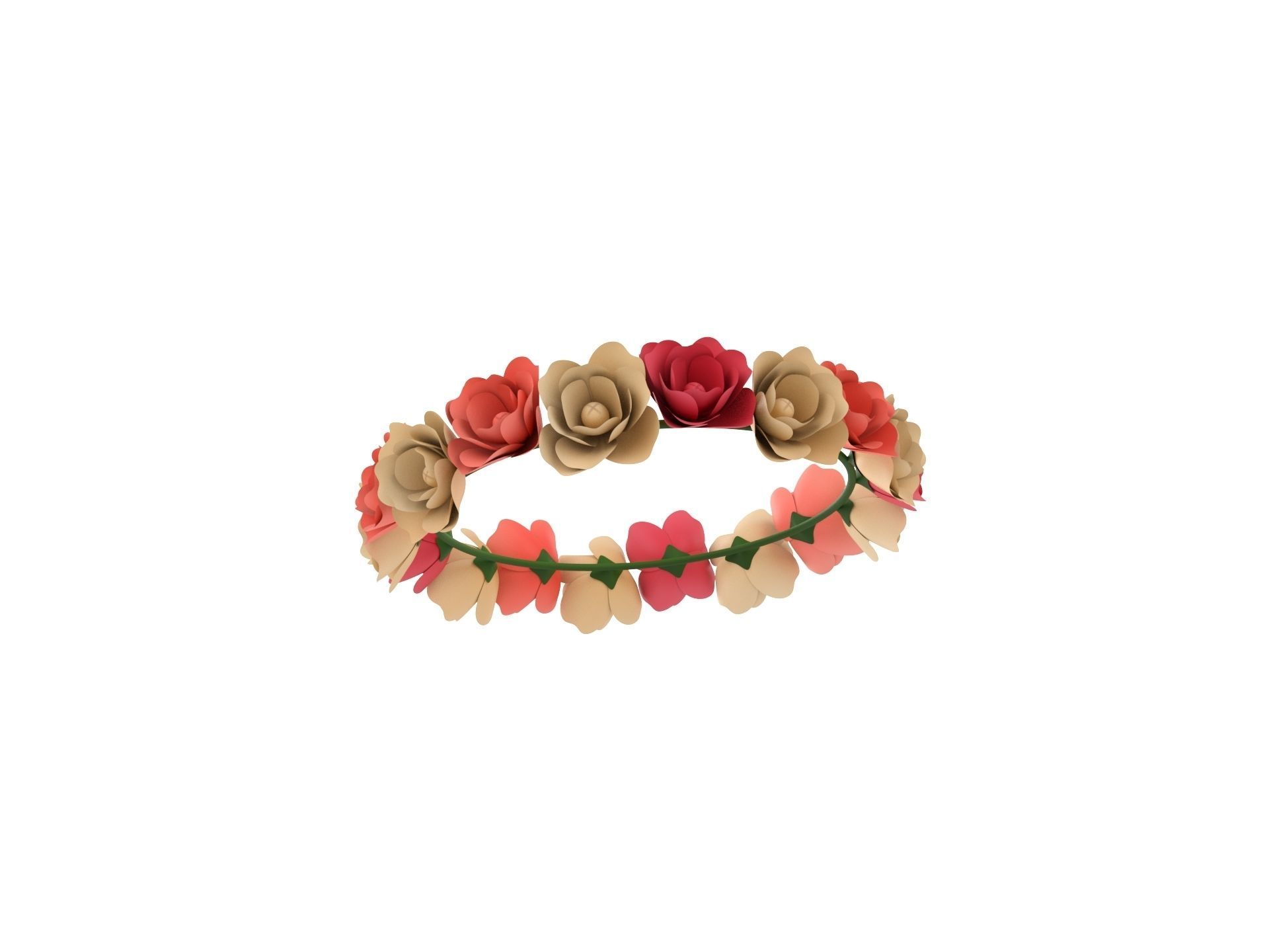 Flower Crown 3D model_4