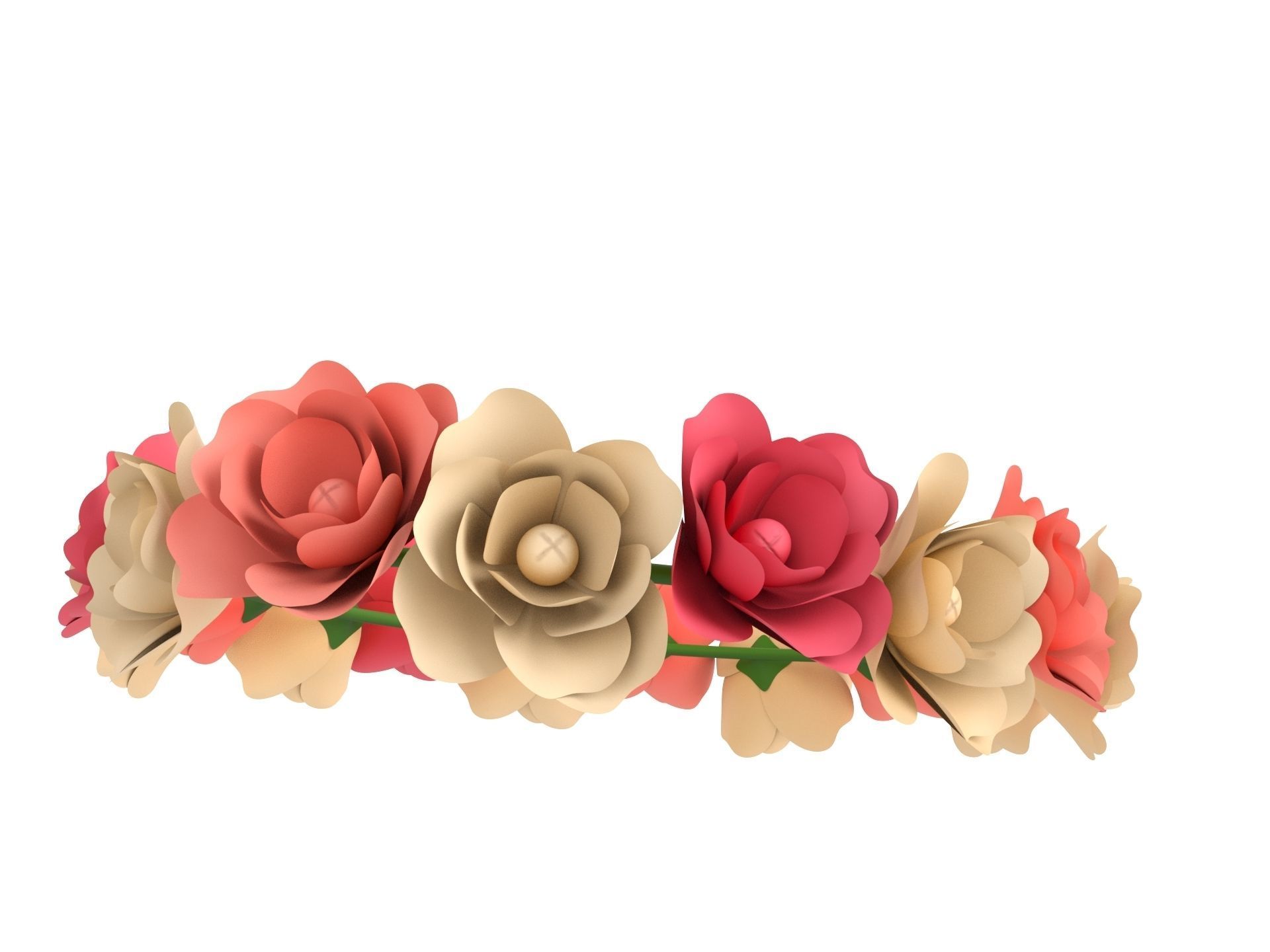 Flower Crown 3D model_8