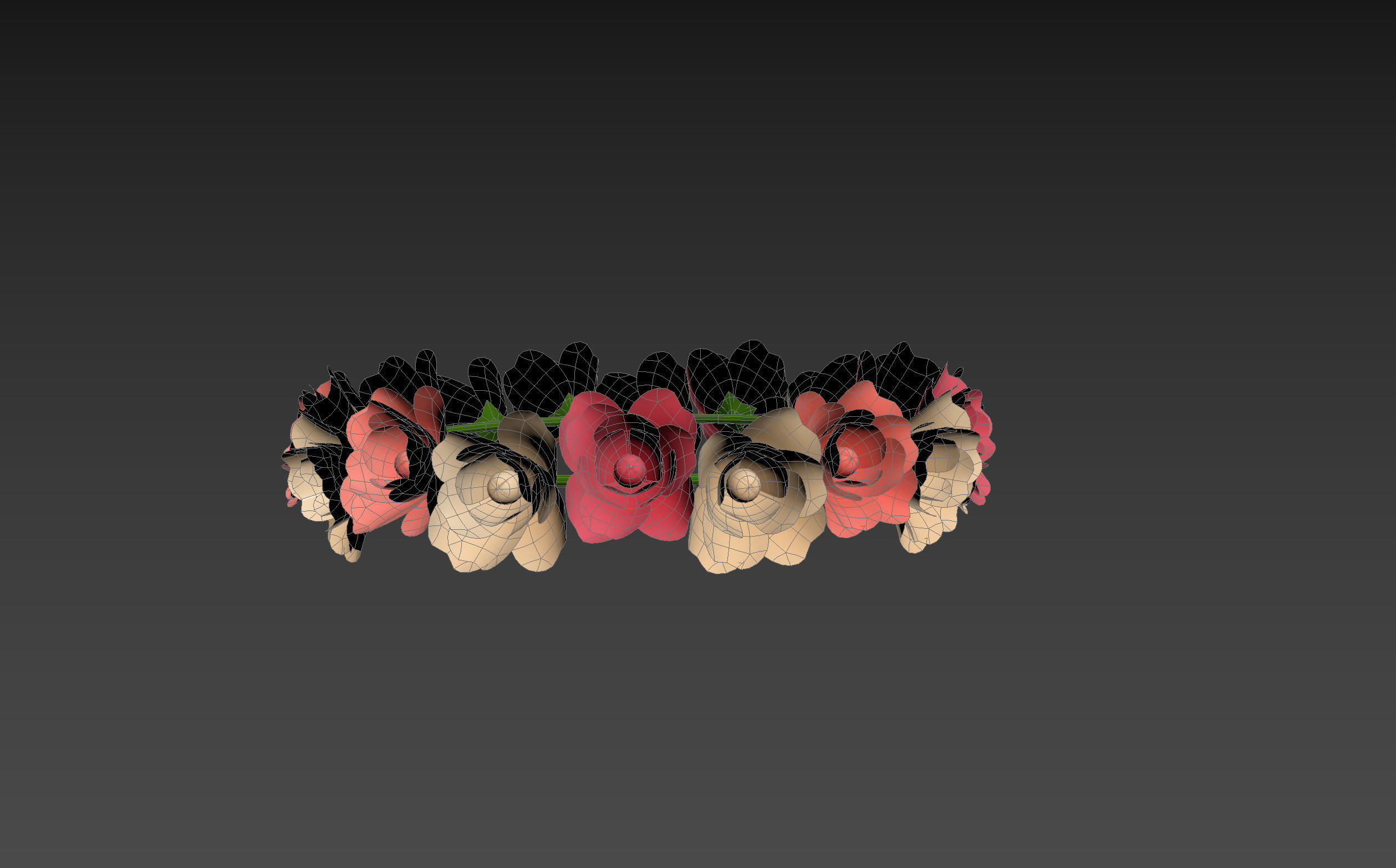 Flower Crown 3D model_13