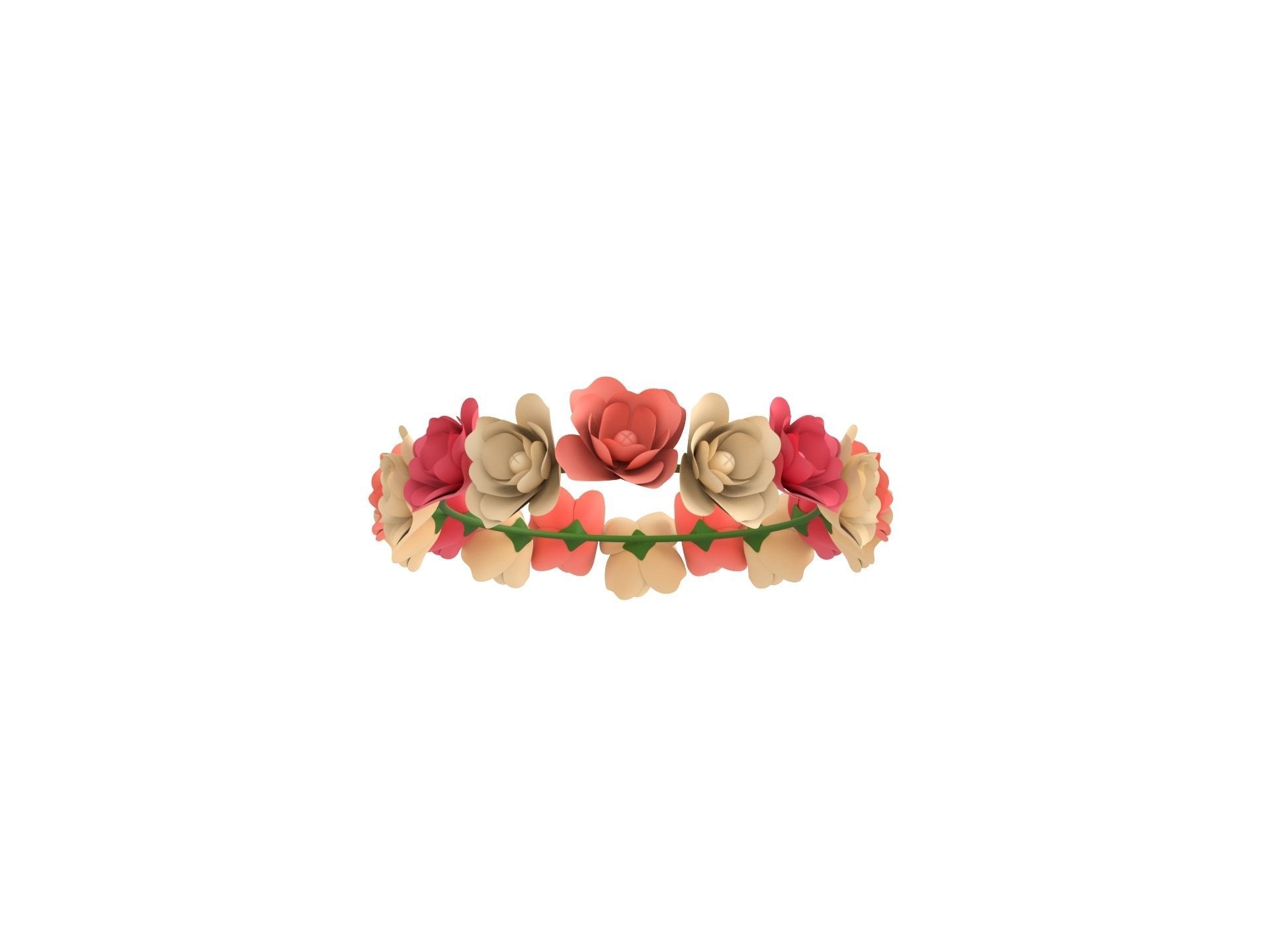 Flower Crown 3D model_1