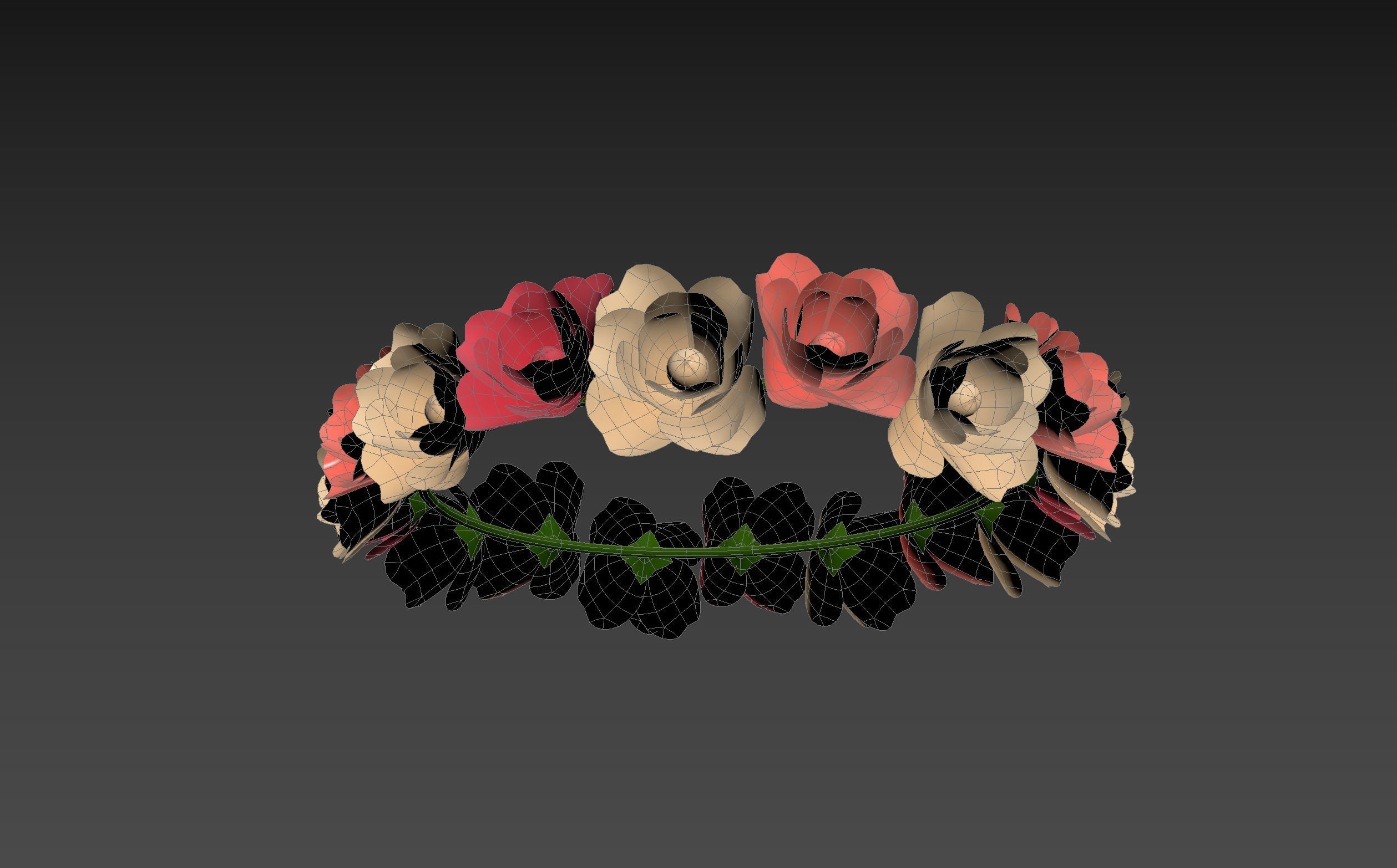 Flower Crown 3D model_15