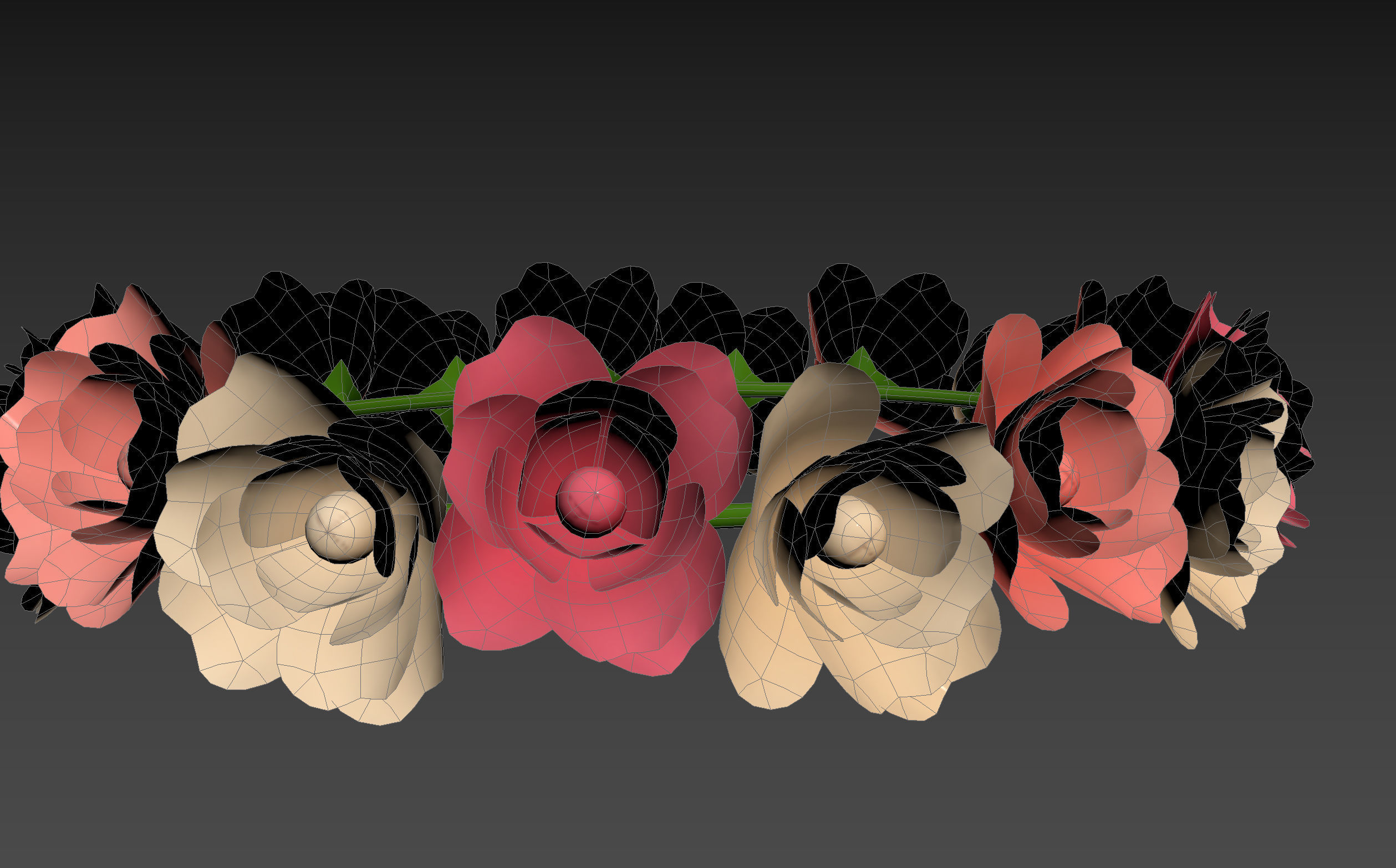 Flower Crown 3D model_18