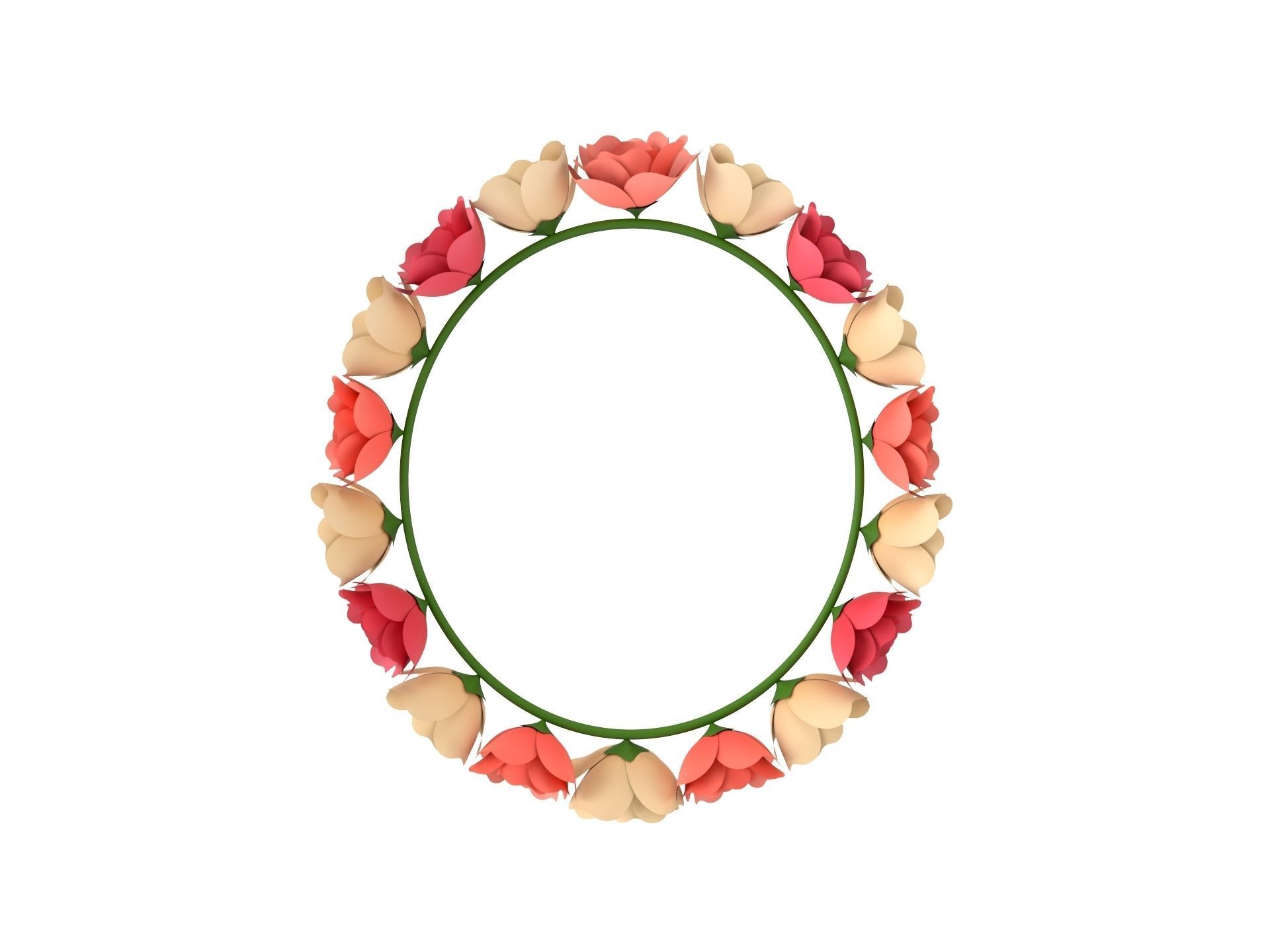 Flower Crown 3D model_9