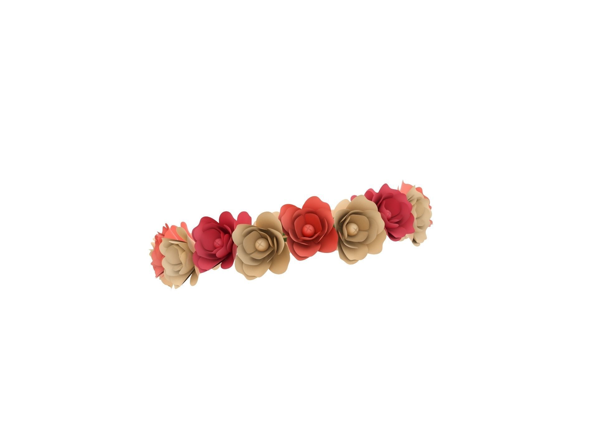 Flower Crown 3D model_3