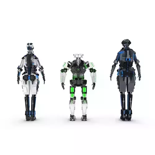 Sci-Fi Characters Pack 3D model Sci-Fi Characters Pack 3D model