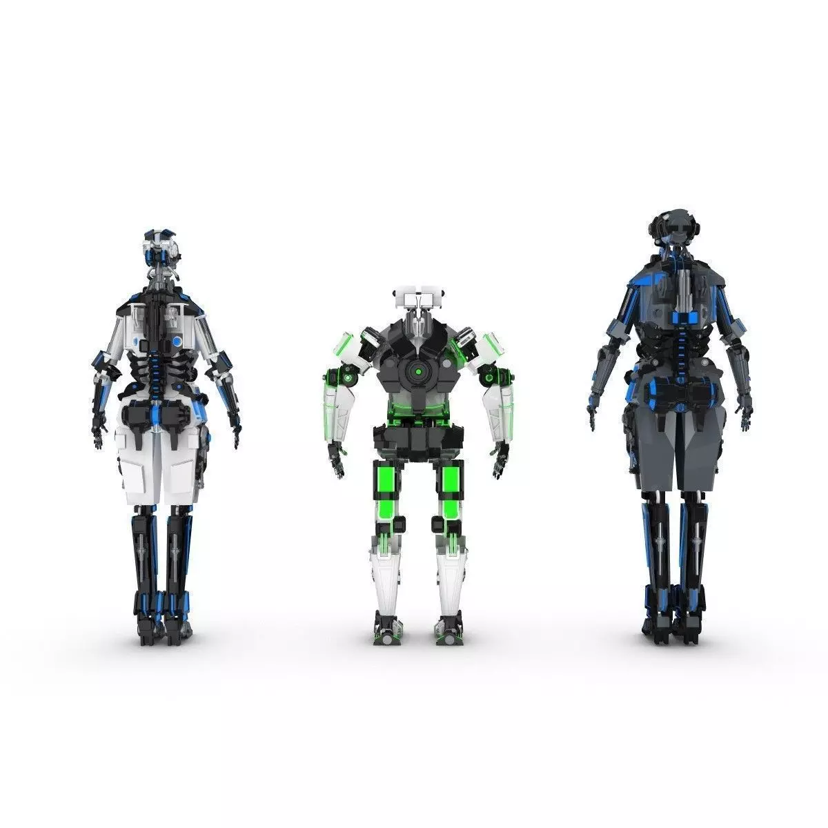 Sci-Fi Characters Pack 3D model_0