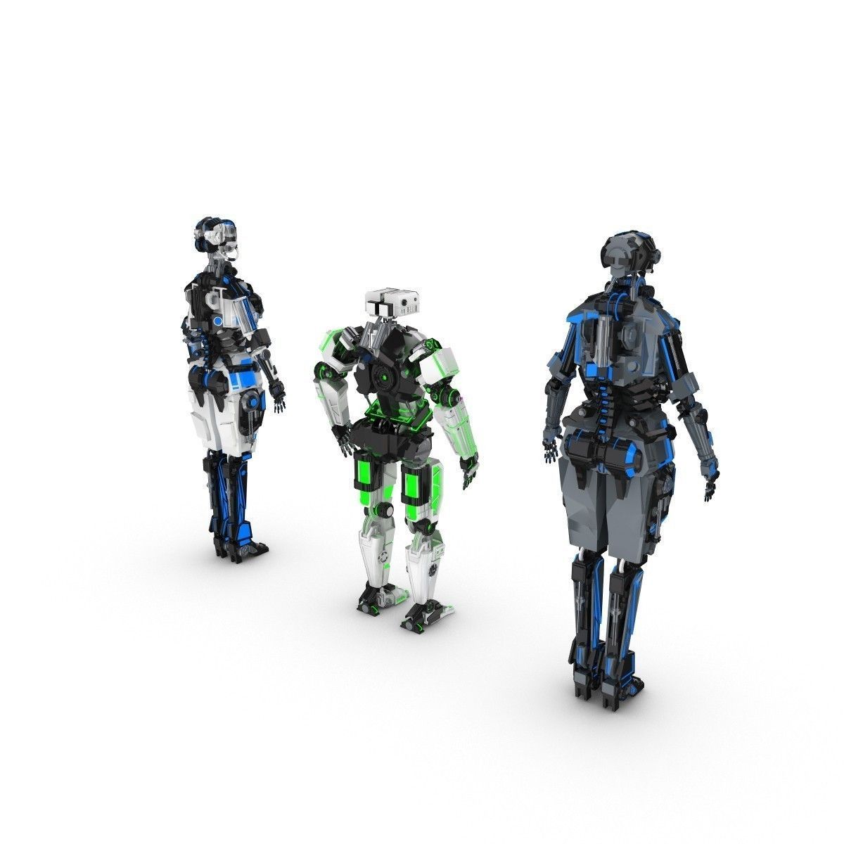 Sci-Fi Characters Pack 3D model_3