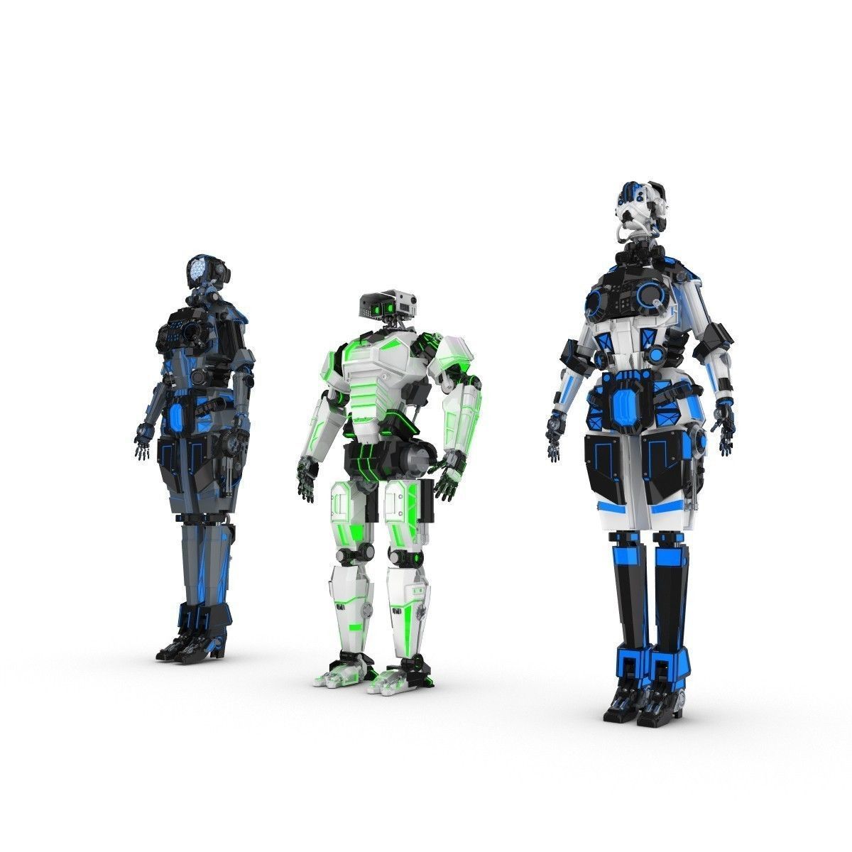 Sci-Fi Characters Pack 3D model_2