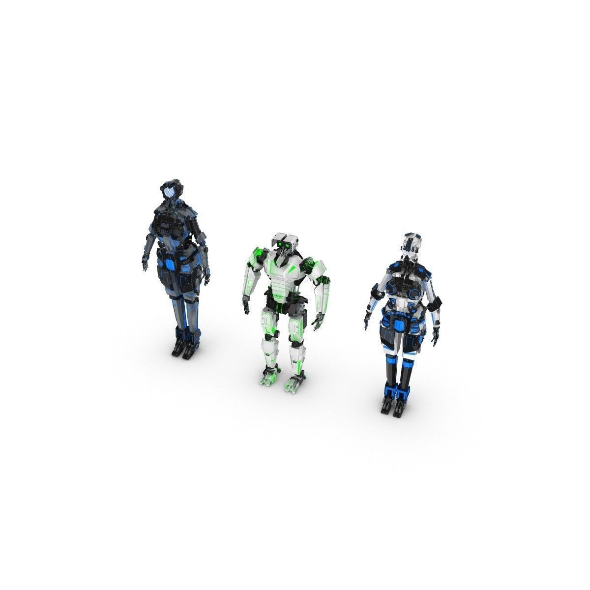 Sci-Fi Characters Pack 3D model_4