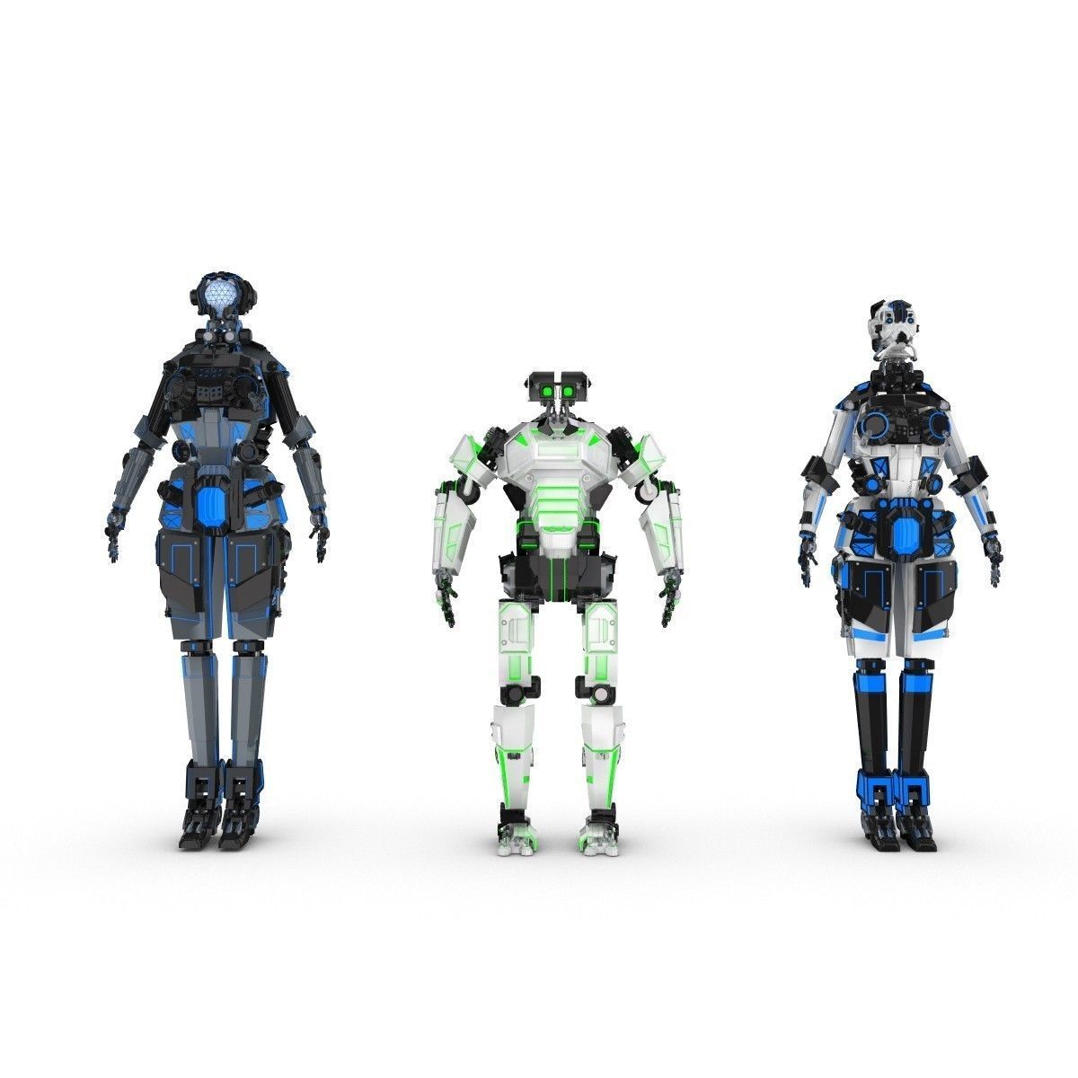 Sci-Fi Characters Pack 3D model_5