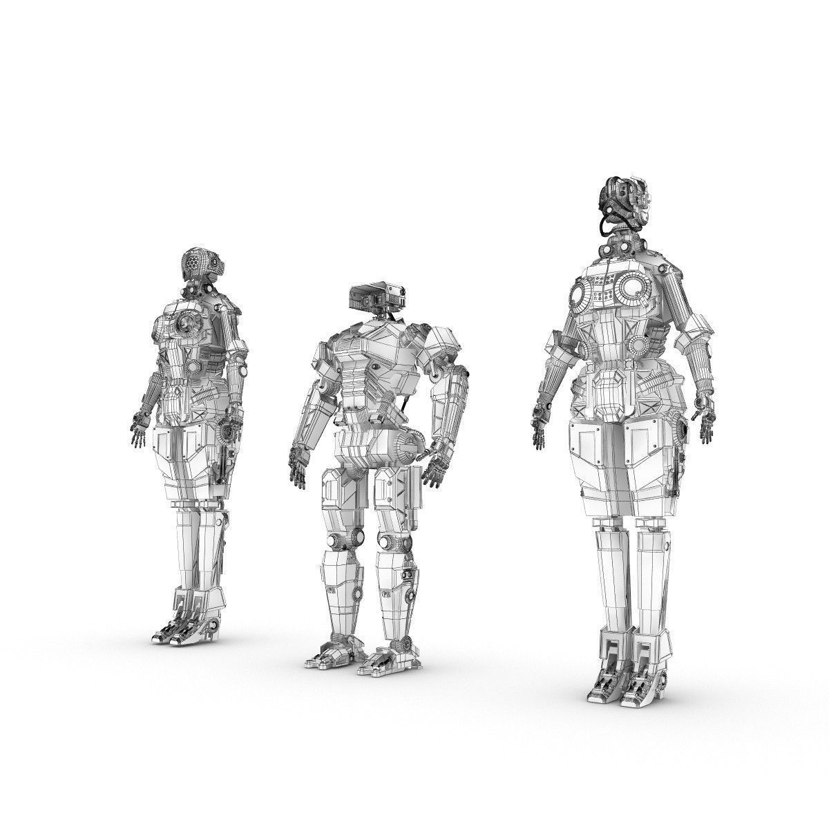 Sci-Fi Characters Pack 3D model_7